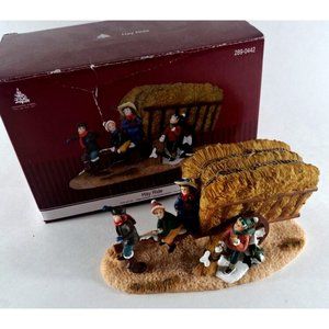 Enchanted Forest Christmas Village Hay Ride W Kids Figure 2015 W Original Box